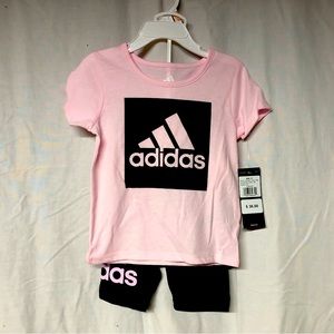 Girls 2T Adidas shirt and shorts set